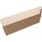 Ekena Millwork 4in. W x 4in. H x 16in. L Ridgewood Woodgrain TimberThane Rafter Tail, Primed Tan RFTUR04X04X16RIDRCPR - alternate 2